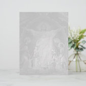 Vintages Pariser Hauptmosaik Sacred Heart jesus (Stehend Vorderseite)