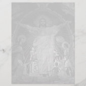 Vintages Pariser Hauptmosaik Sacred Heart jesus (Rückseite)