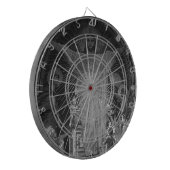 Vintages Pariser Hauptmosaik Sacred Heart jesus Dartscheibe (Vorderseite Links)