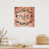 Vintages Pariser Marktplakat Poster (Küche)