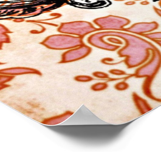 Vintages Pariser Marktplakat Poster (Ecke)