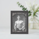 Vintages Pariser Muskel Postkarte (Stehend Vorderseite)