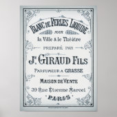 Vintages Pariser Parfum Poster (Vorne)