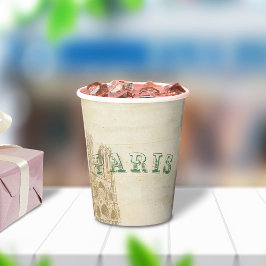 Vintages Pariser Party Pappbecher