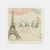 Vintages Pariser Party Serviette (Vorderseite)