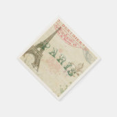 Vintages Pariser Party Serviette (Ecke)