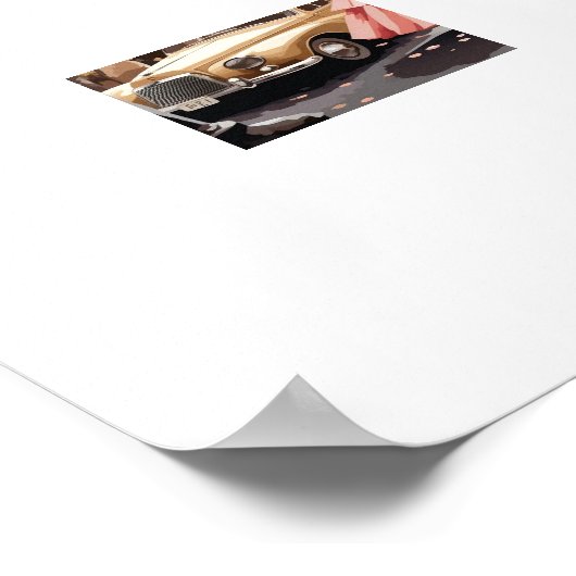 Vintages Pariser Poster (Ecke)