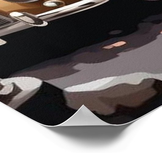 Vintages Pariser Poster (Ecke)