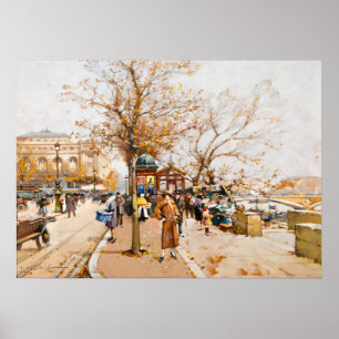 Vintages Pariser Poster: Place du Châtelet Poster