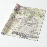 Vintages Pariser Theme mit Shabby-Chic Hochzeit Geschenkpapier<br><div class="desc">Paris Thema Wedding Party Pack bereit,  um auf Ihre Veranstaltung spezifiziert werden. Die komplette Produktpalette finden Sie in diesem exklusiven Set und mehr hier... </div>