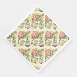 Vintages Pariser Theme Party Paper Napkins Serviette