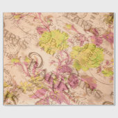 Vintages Pariser Umschlagpapier Geschenkpapier (Flach)