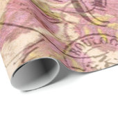 Vintages Pariser Umschlagpapier Geschenkpapier (Rolleneckpunkt)