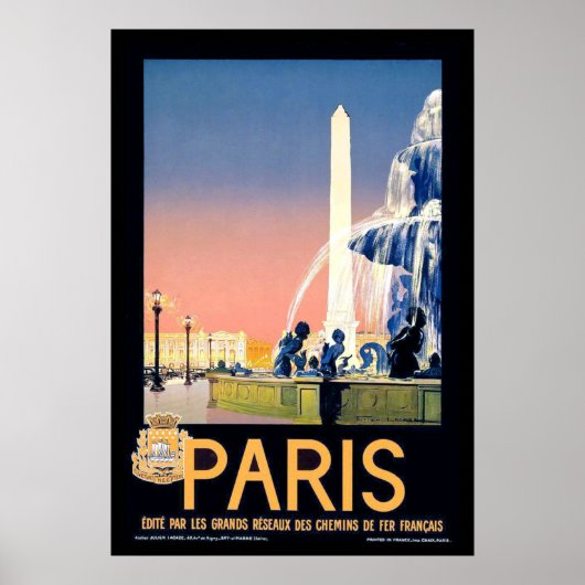 Vintages Pariser Werbeplakat Poster (Vorne)