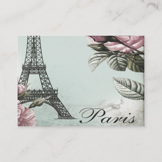 Vintages Pariser Windlerticket Begleitkarte (Rückseite)