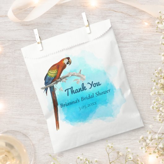 Vintages Parrot Brautparty Vielen Dank Geschenktütchen (Ausgeschnitten)