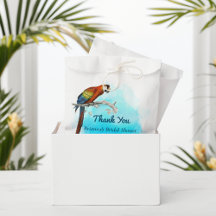 Vintages Parrot Brautparty Vielen Dank