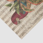 Vintages Parrot und tropische Blätter Seidenpapier (Ausschnitt)