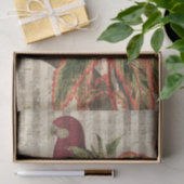 Vintages Parrot und tropische Blätter Seidenpapier (Geschenk)