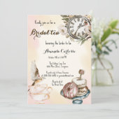 Vintages Party Brautparty Einladung (Stehend Vorderseite)