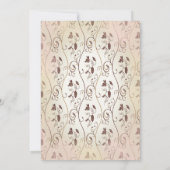 Vintages Party Brautparty Einladung (Rückseite)