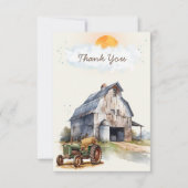 Vintages Party der Geburtstagskette Dankeskarte (Vorderseite)