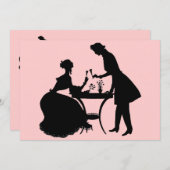 Vintages Party Einladung (Vorne/Hinten)