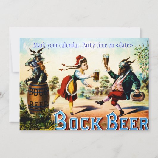 Vintages Party Einladung (Vorderseite)