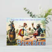 Vintages Party Einladung (Stehend Vorderseite)