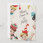 Vintages Party Einladung (Vorderseite)