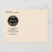 Vintages Party für die Altersversorgung Ankündigungspostkarte (Rückseite)