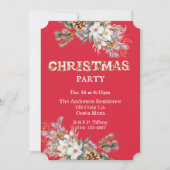 Vintages Party in Rot und Weiß Grün Einladung (Vorderseite)