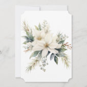 Vintages Party in Weiß und Rot Grün Einladung (Rückseite)