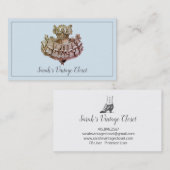 Vintages Party Kleid Vintag Bekleidungsgeschäft Visitenkarte (Vorne/Hinten)