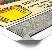 Vintages Party - Kunstdrucken Poster (Ecke)