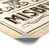 Vintages Party LET'S FEHLSVERHALTEN signieren Prin Poster (Ecke)