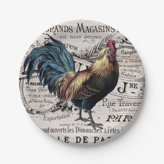 Vintages Party Pappteller (Vorderseite)