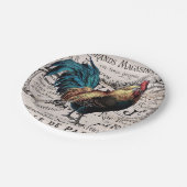 Vintages Party Pappteller (Schrägansicht)