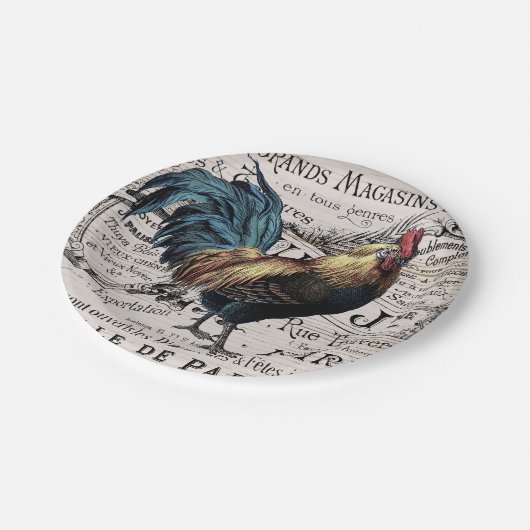 Vintages Party Pappteller (Schrägansicht)