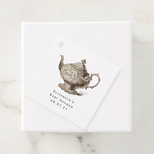 Vintages Party Shabby-Chic Geschenkanhänger (Beispiel)