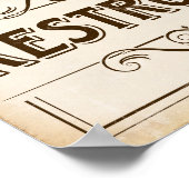 Vintages Party-WIEDERHERSTELLUNG Poster (Ecke)