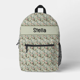 Vintages Pastell-florales botanisches Muster Bedruckter Rucksack