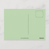 Vintages Pastellfarbenes Casanova-Portrait Postkarte (Rückseite)