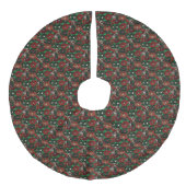 Vintages Patchwork #4 Leinenimitat Weihnachtsbaumdecke (Vorderseite)