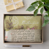 Vintages Patchwork Blumenschmetterlingsdekoupage Seidenpapier (Geschenk)