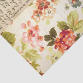 Vintages Patchwork Blumenschmetterlingsdekoupage Seidenpapier (Detail)