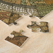 Vintages Patchwork - braun Puzzle (Seite)