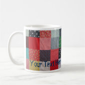 Vintages Patchwork-Design farbig Kaffeetasse (Links)