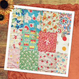 Vintages Patchwork Druckpapier Napkins Serviette