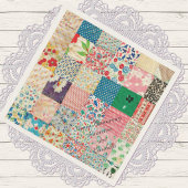 Vintages Patchwork Druckpapier Napkins Serviette